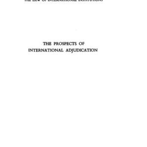 خرید و دانلود نسخه کامل کتاب The Prospects of International Adjudication