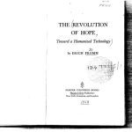 خرید و دانلود نسخه کامل کتاب The Revolution of Hope: Toward a Humanized Technology