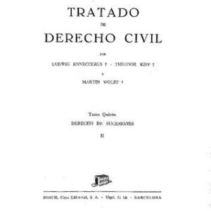 خرید و دانلود نسخه کامل کتاب TRATADO DE DERECHO CIVIL (D.Sucesiones Tomo 5- Vol. II)