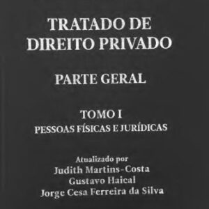 خرید و دانلود نسخه کامل کتاب Tratado de Direito Privado, Tomo I: Introdução, Pessoas Físicas e Jurídicas