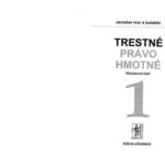 خرید و دانلود نسخه کامل کتاب Trestné právo hmotné. Zväzek 1.: Všeobecná časť