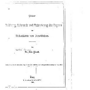 خرید و دانلود نسخه کامل کتاب Ueber Bekleidung, Schmuck und Tätowirung der Papuas der Südostküste von Neu-Guinea