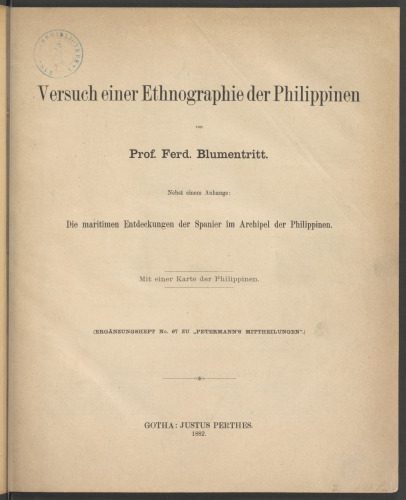 خرید و دانلود نسخه کامل کتاب Versuch einer Ethnographie der Philippinen Nebst einem Anhänge: Die maritimen Entdeckungen der Spanier im Archipel der Philippinen_690722ed86e0f.jpeg خرید و دانلود نسخه کامل کتاب Versuch einer Ethnographie der Philippinen Nebst einem Anhänge: Die maritimen Entdeckungen der Spanier im Archipel der Philippinen