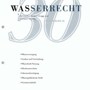 خرید و دانلود نسخه کامل کتاب Wasserrecht : Band 30