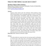 خرید و دانلود نسخه کامل کتاب What is this thing called adat logic?