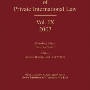 خرید و دانلود نسخه کامل کتاب Yearbook of Private International Law: Volume IX, 2007