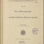 خرید و دانلود نسخه کامل کتاب Zur Ethnographie der nordwestlichen Salomo Inseln
