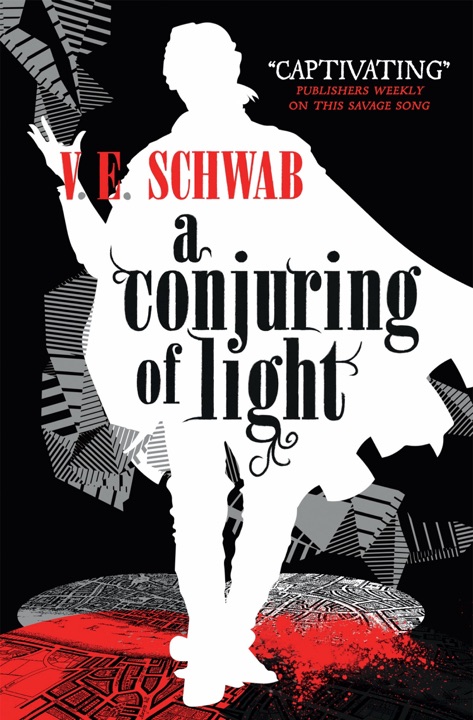 A Conjuring of Light by V. E. Schwab_69ef03d3013d4.jpeg خرید و دانلود نسخه کامل کتاب صوتی انگلیسی احضار روشنایی، اثر وی. ای. شواب (از مجموعهی سایههای جادو) A Conjuring of Light by V. E. Schwab - تصویر 1