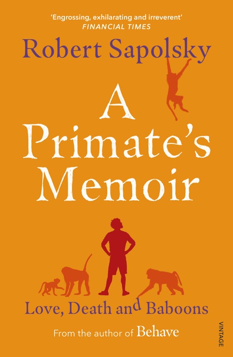 A Primate’s Memoir by Robert M. Sapolsky_69ed04e2ee8c3.jpeg خرید و دانلود نسخه کامل کتاب صوتی انگلیسی خاطرات یک نخستی، اثر رابرت ساپولسکی A Primate's Memoir by Robert M. Sapolsky - تصویر 1