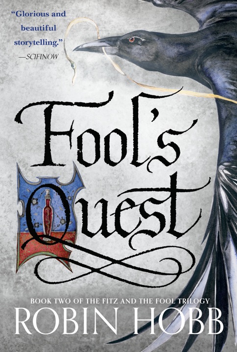 Fool’s Quest by Robin Hobb_69e751c5e4428.jpeg خرید و دانلود نسخه کامل کتاب صوتی انگلیسی سفر دلقک، اثر رابین هاب (از مجموعهی سهگانه فیتز و دلقک, قلمرو الدرلینگها) Fool's Quest by Robin Hobb - تصویر 1