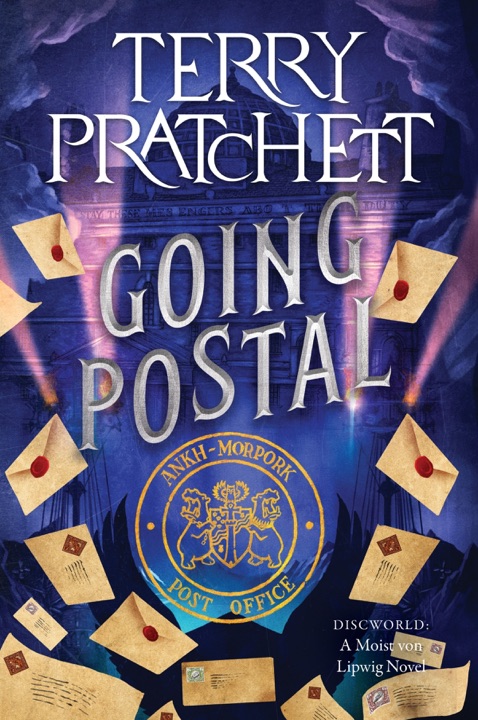 Going Postal by Terry Pratchett_69eb9ea85350a.jpeg خرید و دانلود نسخه کامل کتاب صوتی انگلیسی نامهرسان، اثر تری پرچت (از مجموعهی دیسکورلد, انقلاب صنعتی) Going Postal by Terry Pratchett - تصویر 1