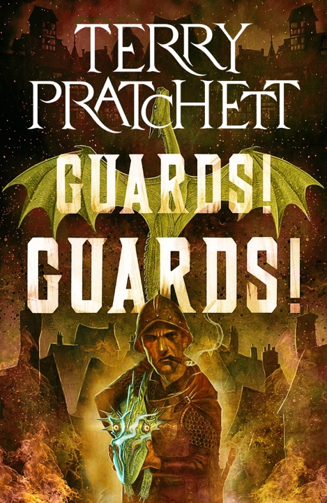 Guards! Guards! by Terry Pratchett_69eda3dfbc7d7.jpeg خرید و دانلود نسخه کامل کتاب صوتی انگلیسی نگهبانان! نگهبانان!، اثر تری پرچت (از مجموعهی دیسکورلد, نگهبانان شهر) Guards! Guards! by Terry Pratchett - تصویر 1