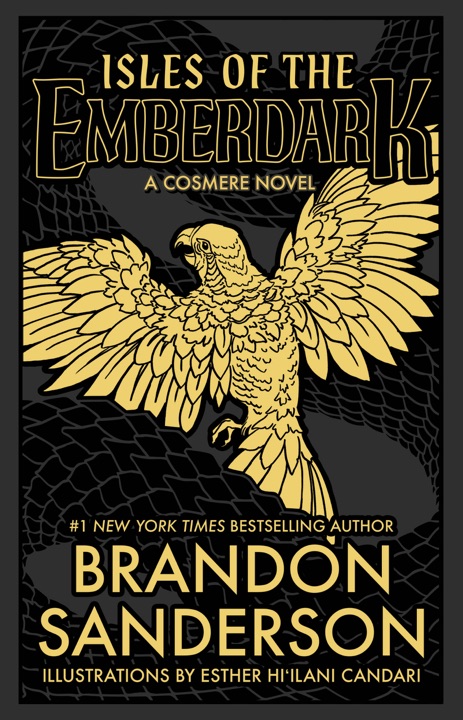 Isles of the Emberdark by Brandon Sanderson_69e75f2b025f2.jpeg خرید و دانلود نسخه کامل کتاب صوتی انگلیسی جزایر امبردارک، اثر برندن سندرسون (از مجموعهی کازمیر، پروژههای مخفی) Isles of the Emberdark by Brandon Sanderson - تصویر 1