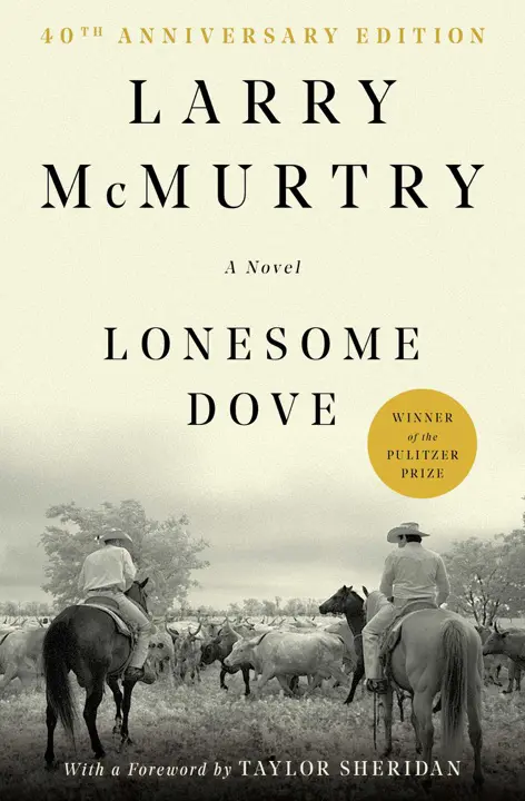 Lonesome Dove by Larry McMurtry_69e64a2e6348c.webp خرید و دانلود نسخه کامل کتاب صوتی انگلیسی لونسام داو، اثر لری مکمورتی (از مجموعهی لونسام داو) Lonesome Dove by Larry McMurtry - تصویر 1