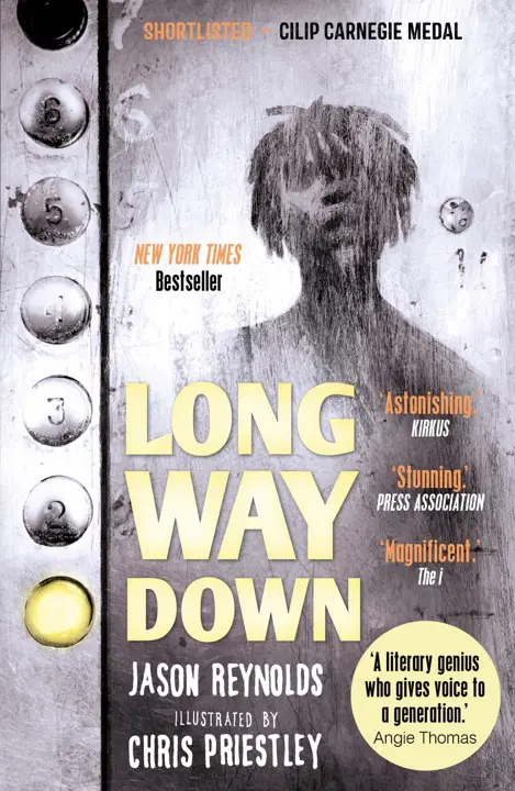 Long Way Down by Jason Reynolds_69f195e849bfc.webp خرید و دانلود نسخه کامل کتاب صوتی انگلیسی مسیر طولانی رو به پایین، اثر جیسون رینولدز Long Way Down by Jason Reynolds - تصویر 1