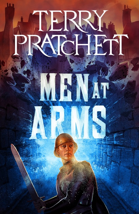 Men at Arms by Terry Pratchett_69eba0fc0142a.jpeg خرید و دانلود نسخه کامل کتاب صوتی انگلیسی مردان مسلح، اثر تری پرچت (از مجموعهی دیسکورلد, نگهبانان شهر) Men at Arms by Terry Pratchett - تصویر 1