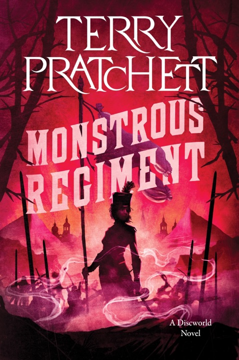 Monstrous Regiment by Terry Pratchett_69ef9c73a6521.jpeg خرید و دانلود نسخه کامل کتاب صوتی انگلیسی هنگ بینظیر، اثر تری پرچت (از مجموعهی دیسکورلد, انقلاب صنعتی) Monstrous Regiment by Terry Pratchett - تصویر 1