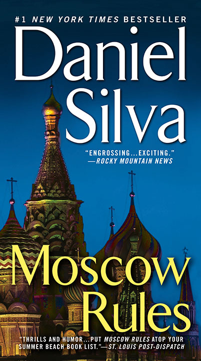 Moscow Rules by Daniel Silva_69f1d6b543e52.jpeg خرید و دانلود نسخه کامل کتاب صوتی انگلیسی قوانین مسکو، اثر دانیل سیلوا (از مجموعهی گابریل آلن) Moscow Rules by Daniel Silva - تصویر 1