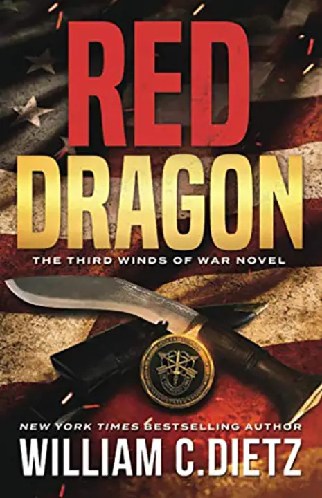 Red Dragon by William C. Dietz_69f1ba8b63ba8.webp خرید و دانلود نسخه کامل کتاب صوتی انگلیسی اژدهای سرخ (بادهای جنگ ۳)، اثر ویلیام سی. دیتز (از مجموعهی بادهای جنگ) Red Dragon by William C. Dietz - تصویر 1