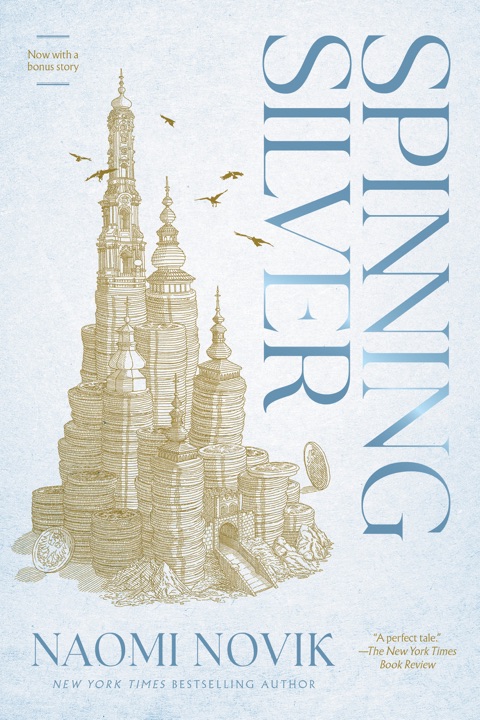 Spinning Silver by Naomi Novik_69f309ee292ac.jpeg خرید و دانلود نسخه کامل کتاب صوتی انگلیسی ریسندگی نقره، اثر نائومی نوویک Spinning Silver by Naomi Novik - تصویر 1