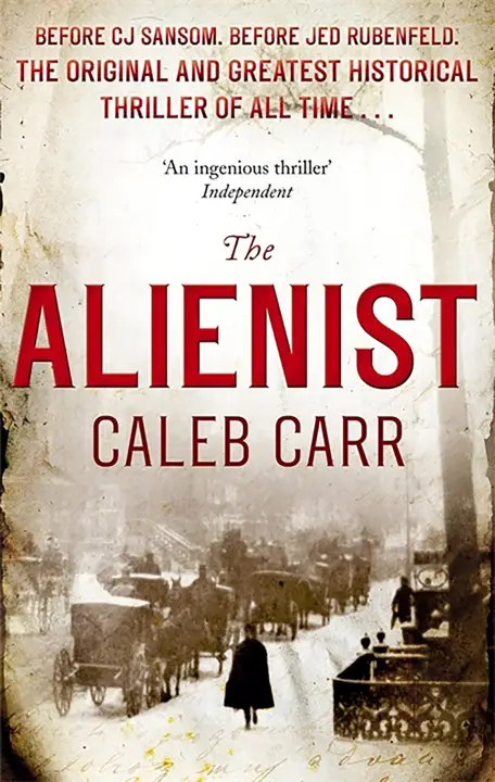 The Alienist by Caleb Carr_69f35517dc81e.webp خرید و دانلود نسخه کامل کتاب صوتی انگلیسی روانکاو، اثر کلیب کار (از مجموعهی دکتر لازلو کرایزلر) The Alienist by Caleb Carr - تصویر 1