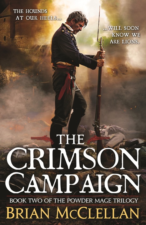 The Crimson Campaign by Brian McClellan_69edd0c8414f4.jpeg خرید و دانلود نسخه کامل کتاب صوتی انگلیسی کارزار خونین، اثر برایان مککللن (از مجموعهی جادوگر باروت) The Crimson Campaign by Brian McClellan - تصویر 1