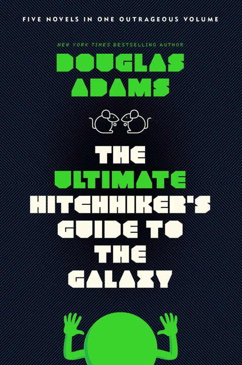 The Hitchhiker’s Guide to the Galaxy by Douglas Adams_69f1d6b1e9685.jpeg خرید و دانلود نسخه کامل کتاب صوتی انگلیسی راهنمای مسافر مجانی کهکشان، اثر داگلاس آدامز (از مجموعهی راهنمای مسافر مجانی کهکشان) The Hitchhiker's Guide to the Galaxy by Douglas Adams - تصویر 1