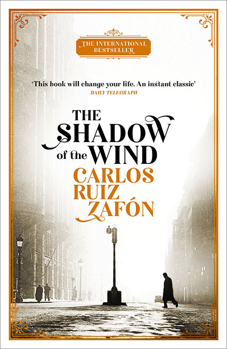 The Shadow of the Wind by Carlos Ruiz Zafón_69ee43b670128.jpeg خرید و دانلود نسخه کامل کتاب صوتی انگلیسی سایه باد، اثر کارلوس روئیس سافون (از مجموعهی گورستان کتابهای فراموششده) The Shadow of the Wind by Carlos Ruiz Zafón - تصویر 1