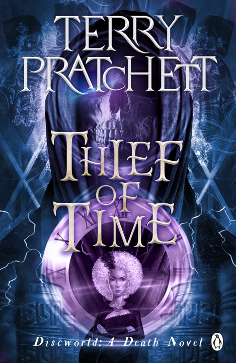 Thief of Time by Terry Pratchett_69ef66f72a214.jpeg خرید و دانلود نسخه کامل کتاب صوتی انگلیسی دزد زمان، اثر تری پرچت (از مجموعهی دیسکورلد, مرگ, راهبان تاریخ) Thief of Time by Terry Pratchett - تصویر 1