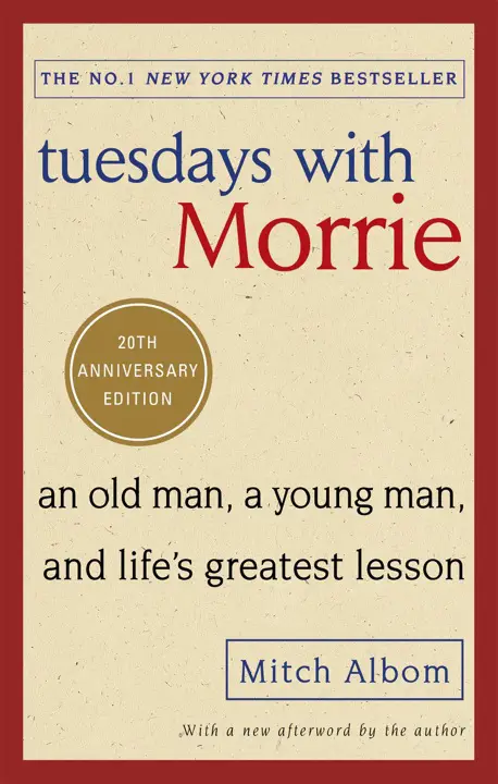 Tuesdays with Morrie by Mitch Albom_69f216e54fcb0.webp خرید و دانلود نسخه کامل کتاب صوتی انگلیسی سهشنبهها با موری، اثر میچ آلبوم Tuesdays with Morrie by Mitch Albom - تصویر 1