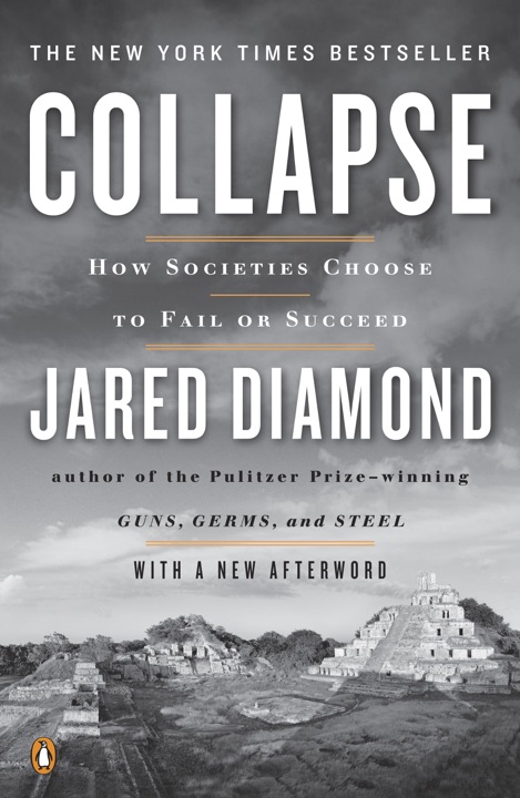 Collapse: How Societies Choose to Fail or Succeed by Jared Diamond_6a05bef0f24f7.jpeg خرید و دانلود نسخه کامل کتاب صوتی انگلیسی فروپاشی، اثر جرد دایموند Collapse: How Societies Choose to Fail or Succeed by Jared Diamond - تصویر 1