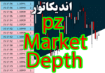 خرید و دانلود اندیکاتور نمایش معاملاتی در زمان حال بازار PZ Market Depth در متاتریدر 4