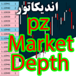 خرید و دانلود اندیکاتور نمایش معاملاتی در زمان حال بازار PZ Market Depth در متاتریدر 4