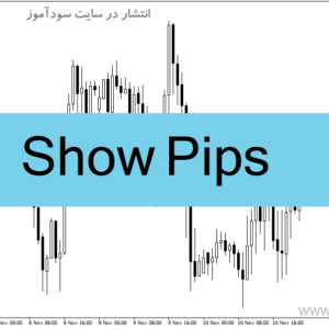 خرید و دانلود دانلود اندیکاتور کندل تایم و اسپرد برای متاتریدر4 با نام Show Pips