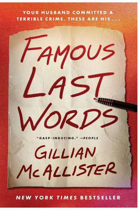 Famous Last Words by Gillian McAllister_6a18514e3cc46.webp خرید و دانلود نسخه کامل کتاب صوتی انگلیسی کلماتِ آخر، اثر جیلیان مکآلیستر Famous Last Words by Gillian McAllister - تصویر 1