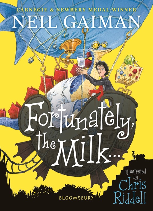 Fortunately, the Milk by Neil Gaiman_6a02ea74c9d14.jpeg خرید و دانلود نسخه کامل کتاب صوتی انگلیسی خوشبختانه، شیر، اثر نیل گیمن Fortunately, the Milk by Neil Gaiman - تصویر 1