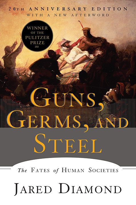 Guns, Germs, and Steel by Jared Diamond_6a0a1af4ca340.jpeg خرید و دانلود نسخه کامل کتاب صوتی انگلیسی اسلحه، میکروب و فولاد، اثر جرد دایموند Guns, Germs, and Steel by Jared Diamond - تصویر 1