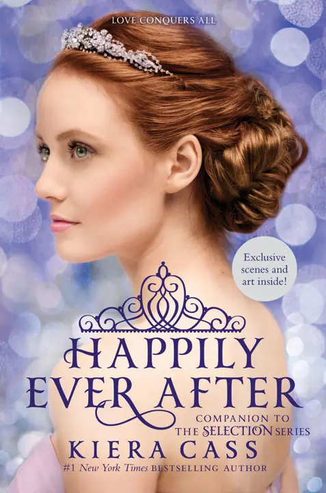 Happily Ever After by Kiera Cass_69f746cd13c61.webp خرید و دانلود نسخه کامل کتاب صوتی انگلیسی خوشبختی تا ابد، اثر کیرا کاس (از مجموعهی انتخاب) Happily Ever After by Kiera Cass - تصویر 1