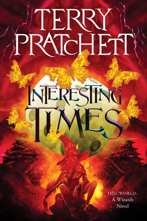 Interesting Times by Terry Pratchett_6a083b4767b4d.jpeg خرید و دانلود نسخه کامل کتاب صوتی انگلیسی دوران جالب، اثر تری پرچت (از مجموعهی دیسکورلد, رینسویند) Interesting Times by Terry Pratchett - تصویر 1