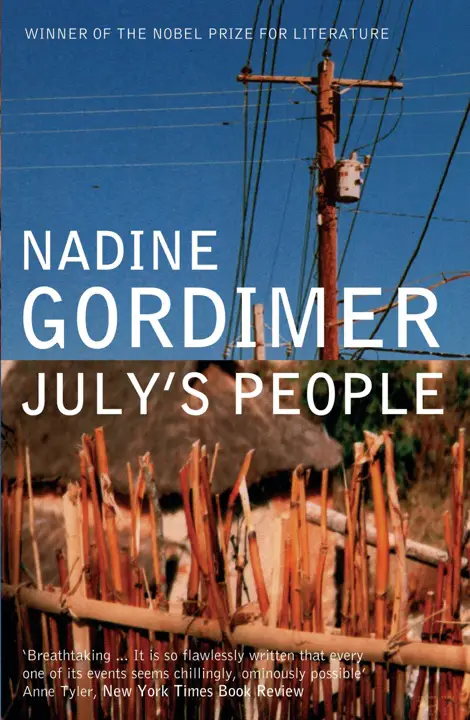 July’s People by Nadine Gordimer_6a160cc23a18d.webp خرید و دانلود نسخه کامل کتاب صوتی انگلیسی خانواده ژوئیه، اثر نادین گوردیمر July's People by Nadine Gordimer - تصویر 1