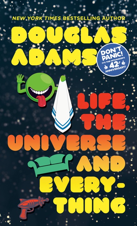 Life, the Universe and Everything by Douglas Adams_6a06f8f68cf35.jpeg خرید و دانلود نسخه کامل کتاب صوتی انگلیسی زندگی، جهان و همه چیز، اثر داگلاس آدامز (از مجموعهی راهنمای مسافر مجانی کهکشان) Life, the Universe and Everything by Douglas Adams - تصویر 1