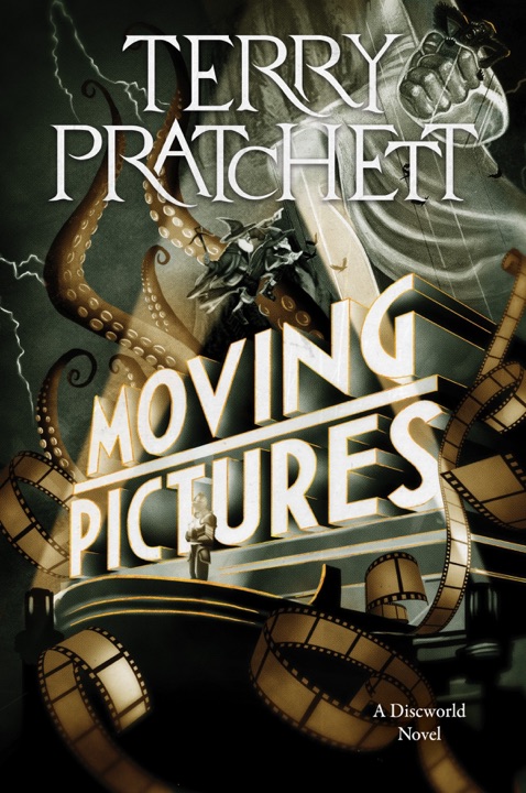 Moving Pictures by Terry Pratchett_6a0830e4c3d36.jpeg خرید و دانلود نسخه کامل کتاب صوتی انگلیسی تصاویر متحرک، اثر تری پرچت (از مجموعهی دیسکورلد, انقلاب صنعتی) Moving Pictures by Terry Pratchett - تصویر 1