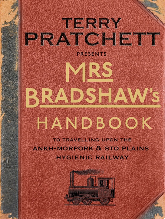 Mrs Bradshaw’s Handbook to the Ankh-Morpork and Discworld Railway by Terry Pratchett_6a0845f91bc3c.jpeg خرید و دانلود نسخه کامل کتاب صوتی انگلیسی راهنمای خانم برادشاو، اثر تری پرچت (از مجموعهی کتاب همراه دیسکورلد) Mrs Bradshaw's Handbook to the Ankh-Morpork and Discworld Railway by Terry Pratchett - تصویر 1
