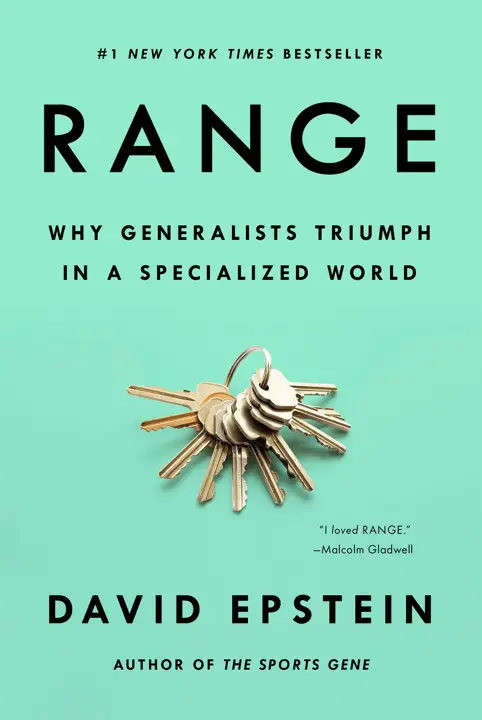 Range: Why Generalists Triumph in a Specialized World by David Epstein_69f73da471011.webp خرید و دانلود نسخه کامل کتاب صوتی انگلیسی گستره (دامنه)، اثر دیوید اپستین Range: Why Generalists Triumph in a Specialized World by David Epstein - تصویر 1