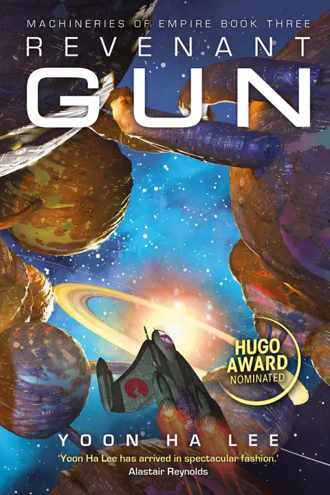 Revenant Gun by Yoon Ha Lee_69f5eaca76e8b.webp خرید و دانلود نسخه کامل کتاب صوتی انگلیسی تفنگ انتقامجو، اثر یون ها لی (از مجموعهی ماشینآلات امپراتوری) Revenant Gun by Yoon Ha Lee - تصویر 1
