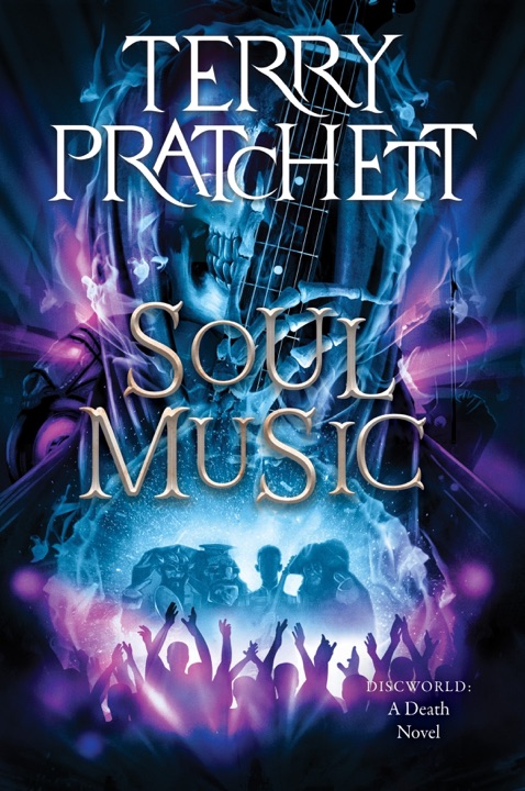 Soul Music by Terry Pratchett_6a083b3e726c5.jpeg خرید و دانلود نسخه کامل کتاب صوتی انگلیسی موسیقی روح، اثر تری پرچت (از مجموعهی دیسکورلد, مرگ) Soul Music by Terry Pratchett - تصویر 1