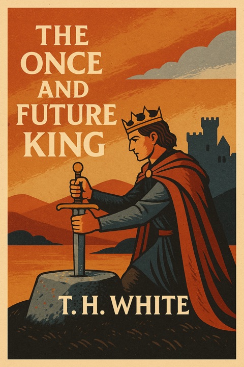 The Once and Future King by T.H. White_6a05b5f2010bb.jpeg خرید و دانلود نسخه کامل کتاب صوتی انگلیسی پادشاه پیشین و آینده، اثر تی. اچ. وایت (از مجموعهی پادشاه گذشته و آینده) The Once and Future King by T.H. White - تصویر 1