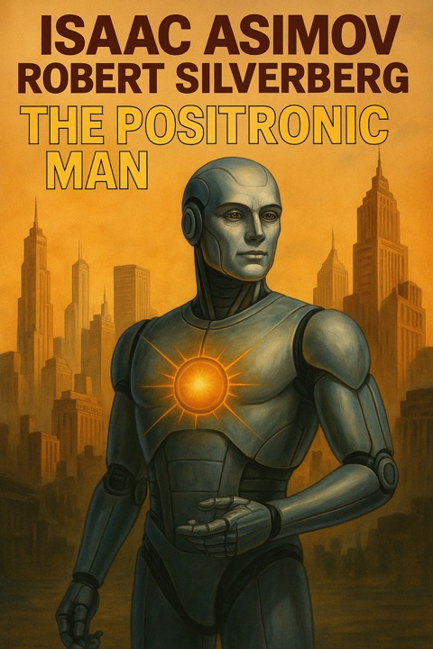 The Positronic Man by Isaac Asimov, Robert Silverberg_6a037d239c86a.jpeg خرید و دانلود نسخه کامل کتاب صوتی انگلیسی انسان پوزیترونی، اثر آیزاک آسیموف, رابرت سیلوربرگ (از مجموعهی ربات) The Positronic Man by Isaac Asimov, Robert Silverberg - تصویر 1