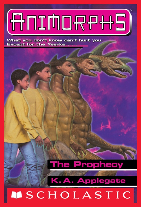 The Prophecy by K. A. Applegate_6a075862ca5c9.jpeg خرید و دانلود نسخه کامل کتاب صوتی انگلیسی پیشگویی، اثر کی. ای. اپلگیت (از مجموعهی آنیمورفها) The Prophecy by K. A. Applegate - تصویر 1
