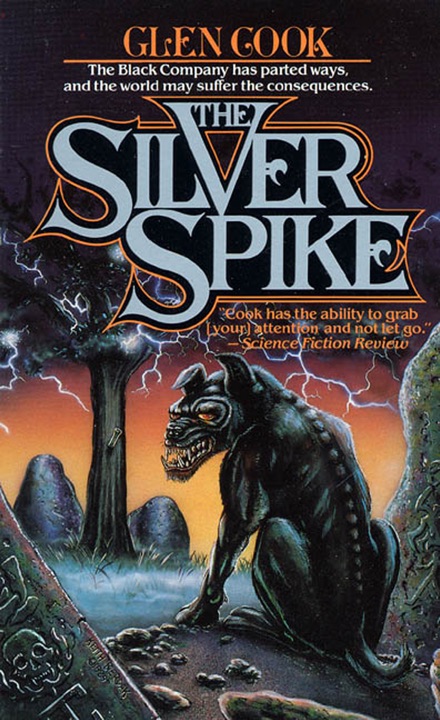 The Silver Spike by Glen Cook_6a04a69776af7.jpeg خرید و دانلود نسخه کامل کتاب صوتی انگلیسی میخ نقرهای، اثر گلن کوک (از مجموعهی گروهان سیاه) The Silver Spike by Glen Cook - تصویر 1